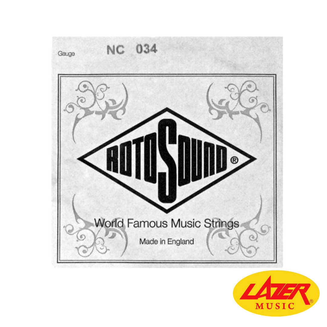 Rotosound .034" Custom Nickel Wound Electric Guitar String (1-Piece A-String)